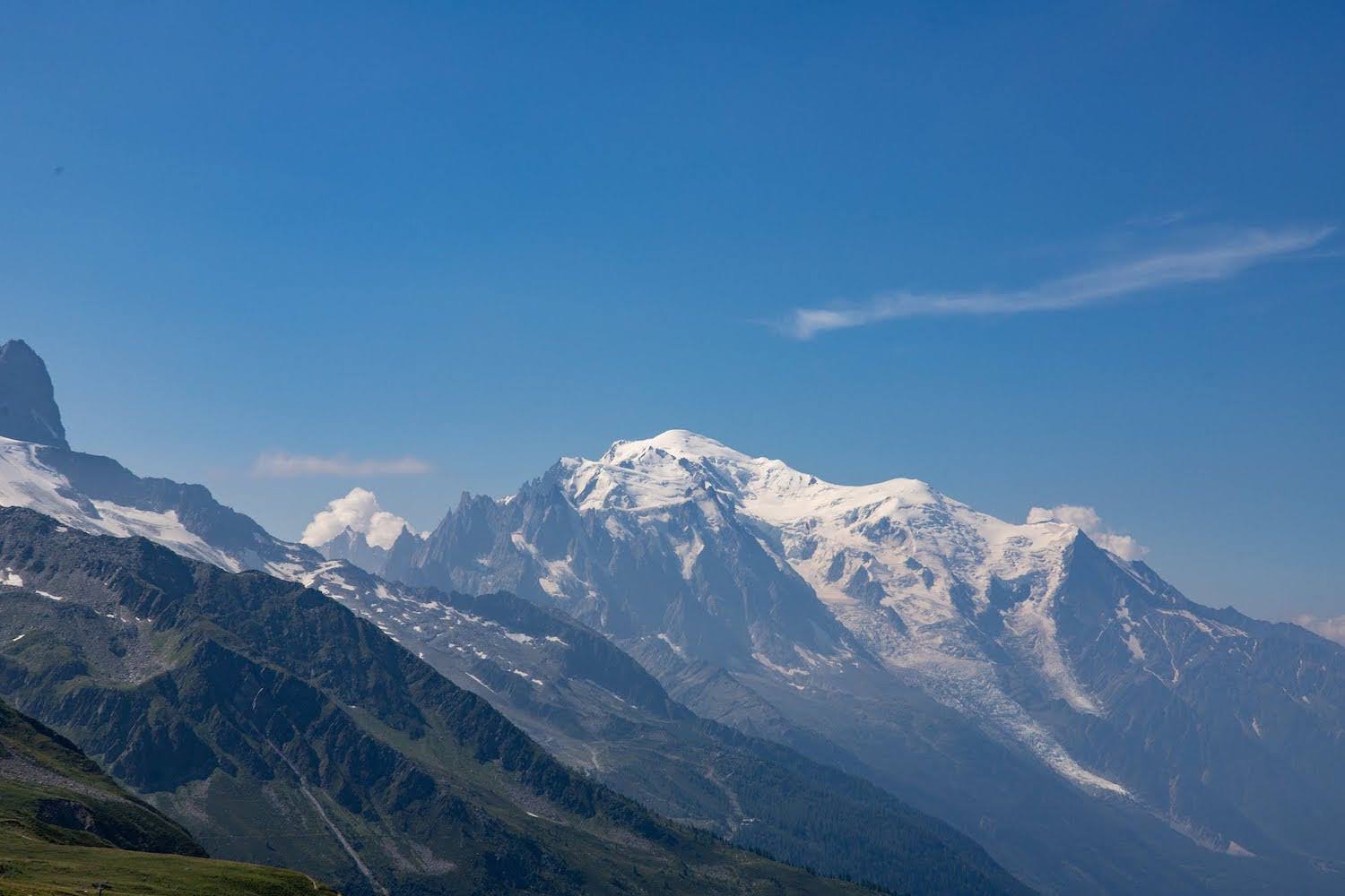 The most wonderful point of view when hiking around Mont Blanc