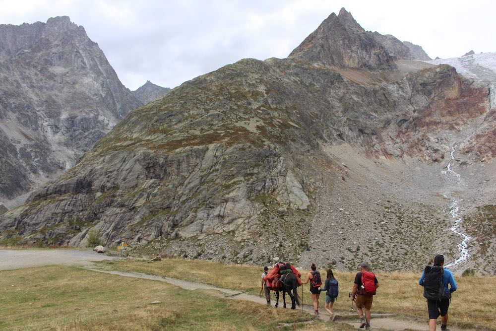 tour du mont blanc with a guide